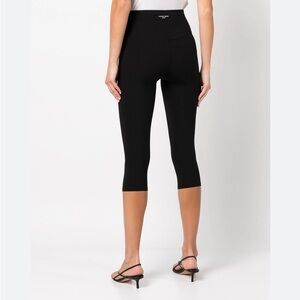 ANINE BING NWT Blake cropped-leg Capri Leggings in Sz XXS
